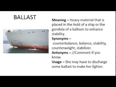 ballast in tagalog|BALLAST Meaning in English .